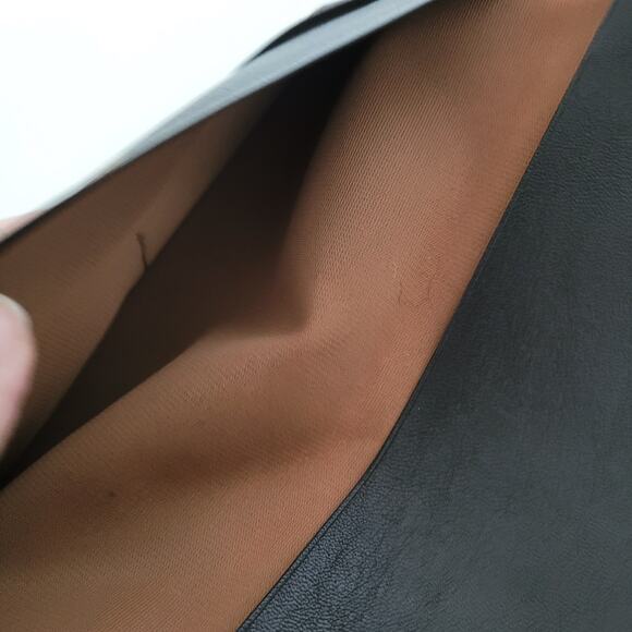 Longchamp Unisex Wallet Brown Bifold Soft Leather Folding Long Vintage Designer - Picture 5 of 10